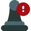 Free Attention Pawn Tactic Icon