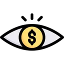 Free Pay Per View Eye Money Icon