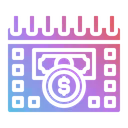 Free Payday Money Schedule Icon