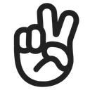 Free Hand High Contrast Icon