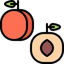 Free Peach Fruit Food Icon