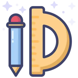 Free Pen And Ruler  Icon