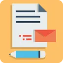 Free Pen Document Mail Icon