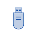 Free Pen Drive V Connector Device Icon