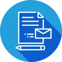 Free Pen Document Mail Icon