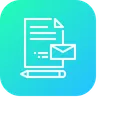 Free Pen Document Mail Icon