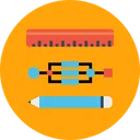 Free Pen Pencil Ruler Icon