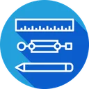 Free Pen Pencil Ruler Icon