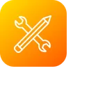 Free Pen Pencil Settings Icon