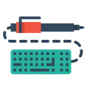 Free Pen Pencil Keyboard Icon