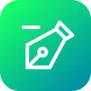 Free Pen Tool Delete Icon