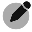 Free Pen New Round Icon