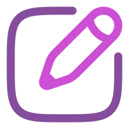 Free Pen New Square  Icon