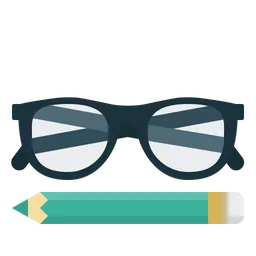 Free Pencil Glasses  Icon