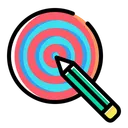 Free Pencil Dart Board Icon