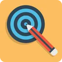 Free Pencil Dart Board Icon