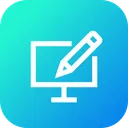 Free Pencil Write Lcd Icon