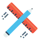 Free Pencil Ruler Design Icon