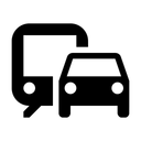 Free Pendeln Auto Zug Symbol