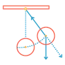 Free Pendule Stand Cercle Icône