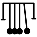 Free Pendulum Scientific Experiment Motion Icon