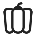 Free Pepper High Contrast Icon
