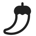 Free Pepper High Contrast Icon