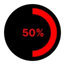 Free Solid Percentage Icon