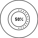 Free Percentage Performance Report Icon