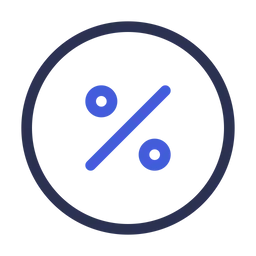 Free Percentage  Icon