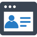 Free Perfil En Linea Autor Navegador Icono
