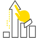 Free Performance Improvement Graph Icon