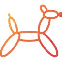Free Perro globos  Icono