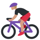 Free Person Biking Riding Icon