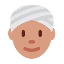 Free Person Tragen Turban Symbol