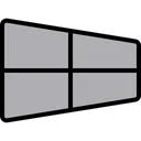 Free Perspective Window Isometric Icon