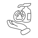 Free Black Line Pet Care Illustration Pet Care Pet Icon