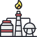 Free Petrochemicals Oil Refinery Petroleum Icon