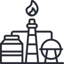 Free Petrochemicals Oil Refinery Petroleum Icon