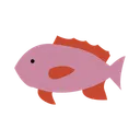 Free Pargo Pez Rojo Icono