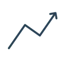 Free Pfeil Wachstum Graph Symbol