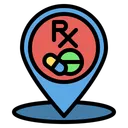 Free Pharmacy Location Map Icon