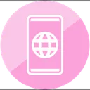 Free Phone Globe Phone Internet Interface Icon