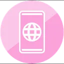 Free Phone Globe  Icon