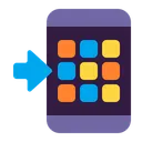 Free Phone With Arrow Icon