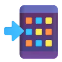 Free Phone With Arrow Icon