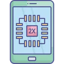 Free Phone Processor Chip Device Icon