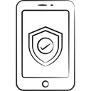 Free Phone Protection Mobile Security Phone Security Icon