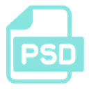 Free Photoshop File Format Psd Icône