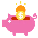 Free Piggy Saving Money Icon